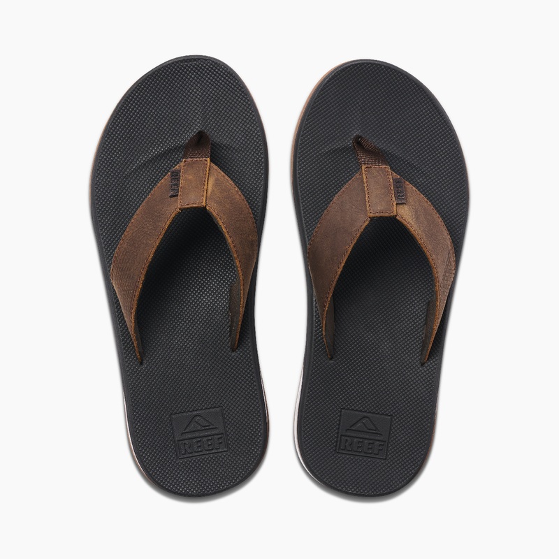 Dark Brown Reef Leather Fanning Low | iQN2AZy34Lr